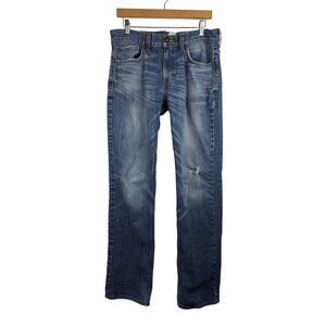 Kohl's Men's Straight Leg Jeans Size 32x34 Denim Distressed 100% Cotton